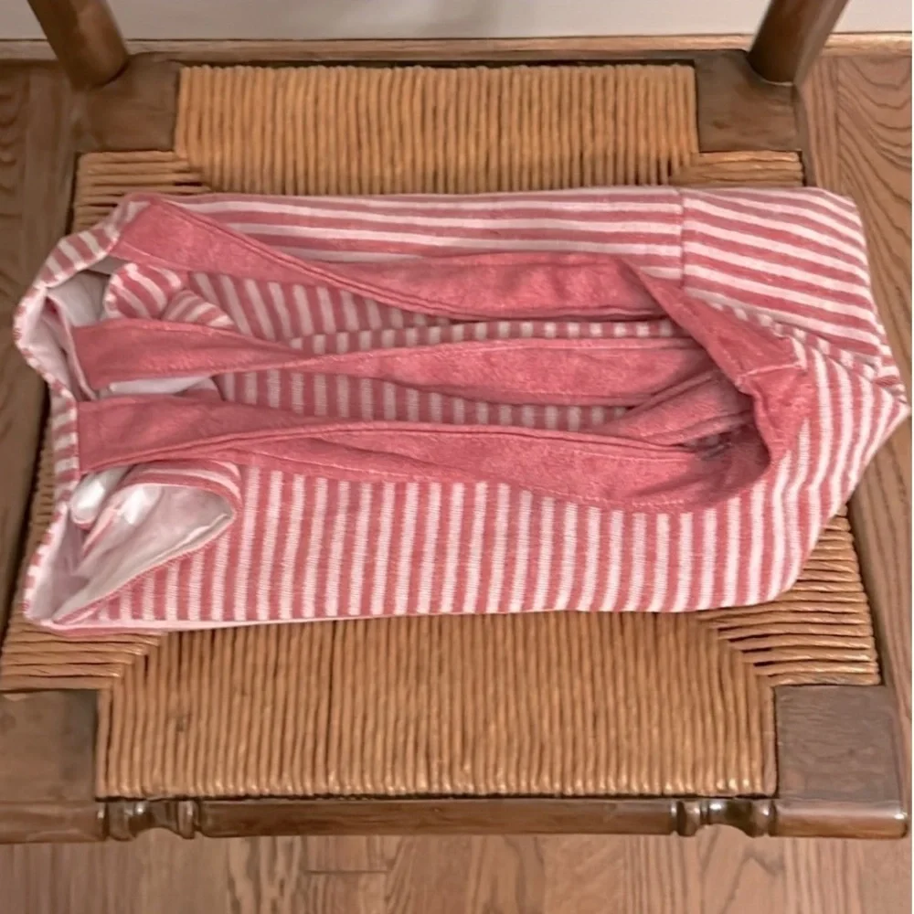 RLH Stripe Bag Red Natural Loom Weave Organic Cotton Travelin’ Light REwork NEW!